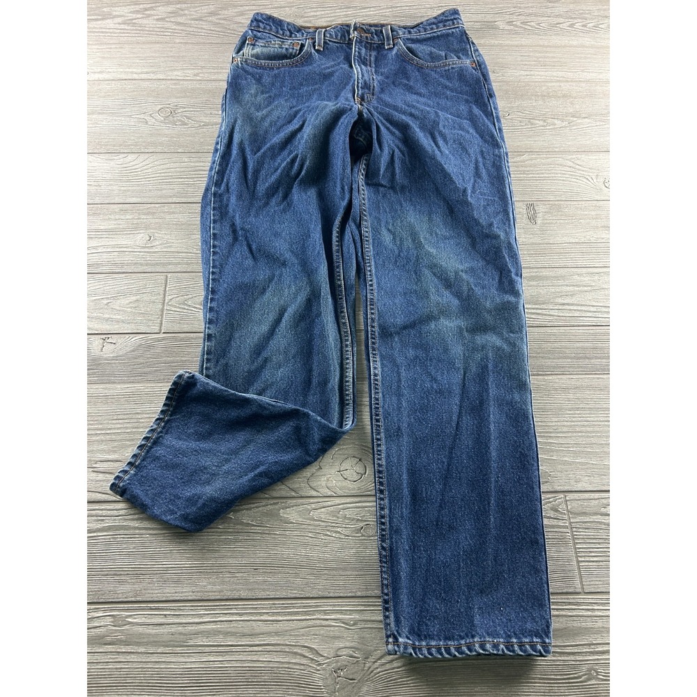 Vintage Levis 550 Relaxed Fit Tapered Leg Jeans Men's Size 33X32 Dark USA Made